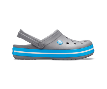 CROCS CROCBAND GRIS AVEC BANDE BLEU